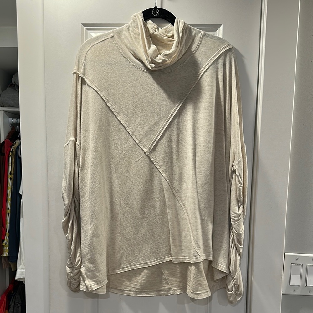 FP Movement by Free People Cream Long Sleeve Tee